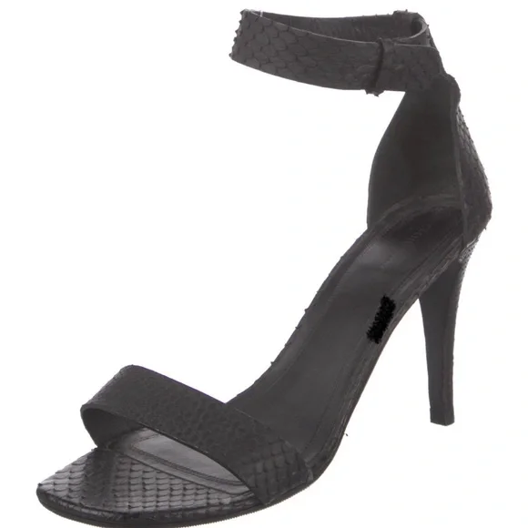 CELINE snakeskin sandals | wrap-around strap with hidden closure | siz… - Picture 4 of 7